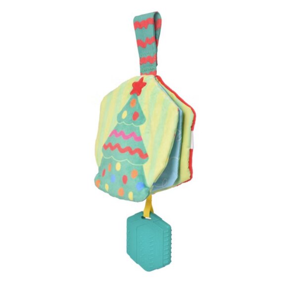 Sunny Days Christmas Tree Crinkle Book Plush Activity & Teether Baby Toy NEW - Picture 2 of 7